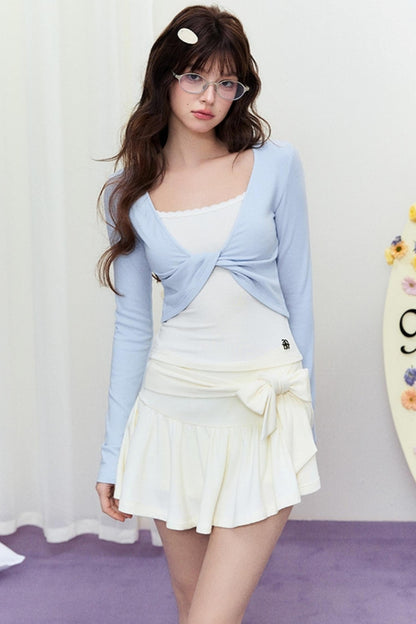 Spring FlareBowtie Skirt