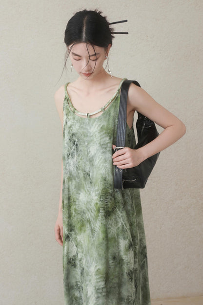 Summer Halter Dress With Beads