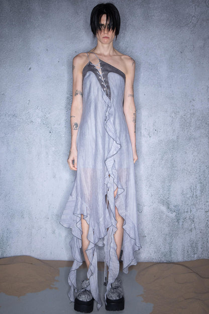 Nomad Ruffled Asymmetry Dress