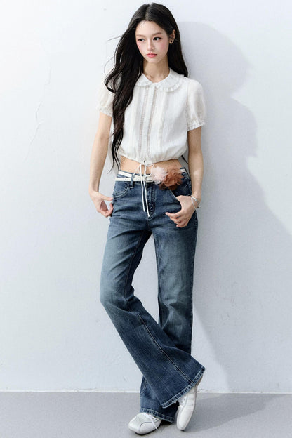 Moonlight Lace Doll Collar Top Set-Up