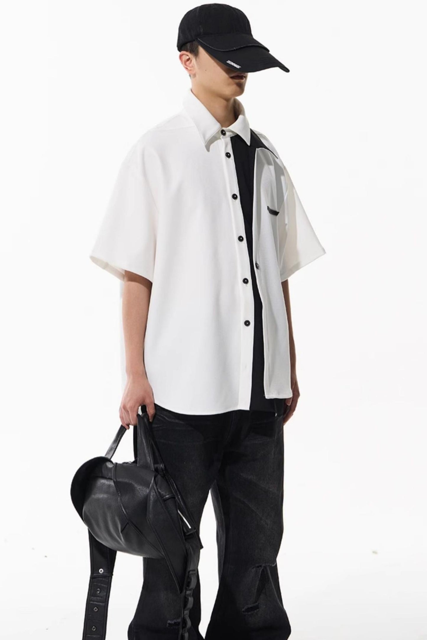 Colorblock Patchwork Shirt