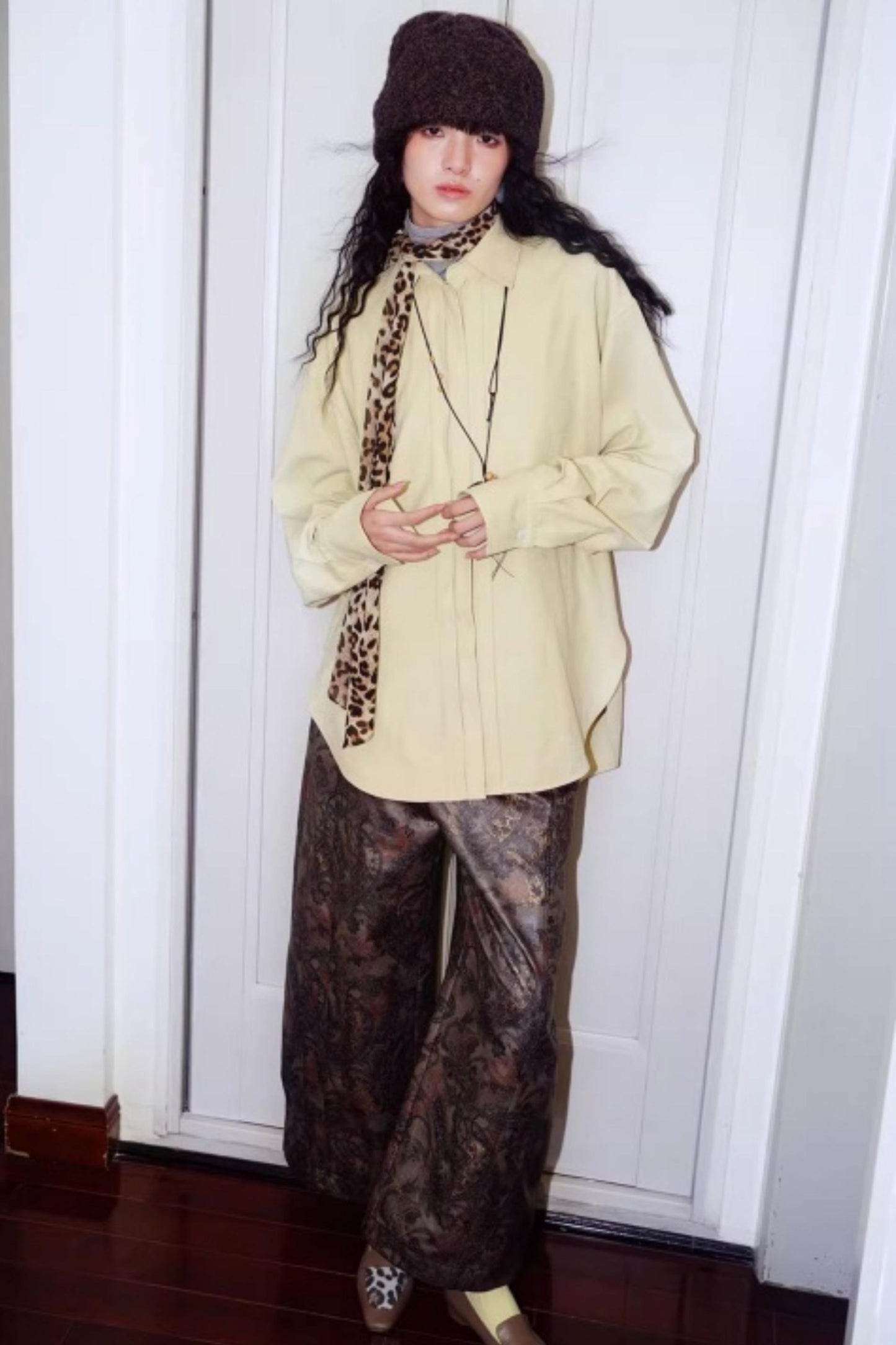 Vintage Brushed Loose Casual Top Shirt