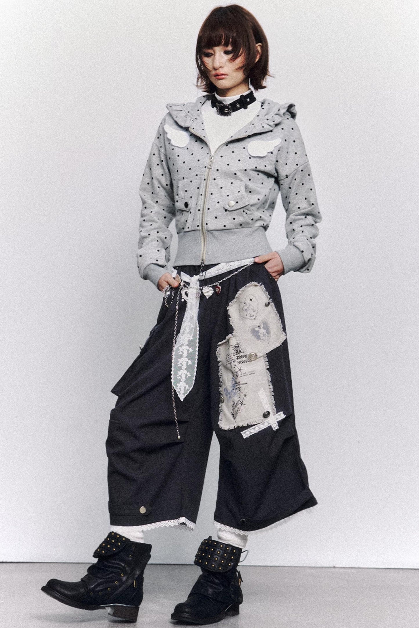 Vintage Lace Patchwork Pants