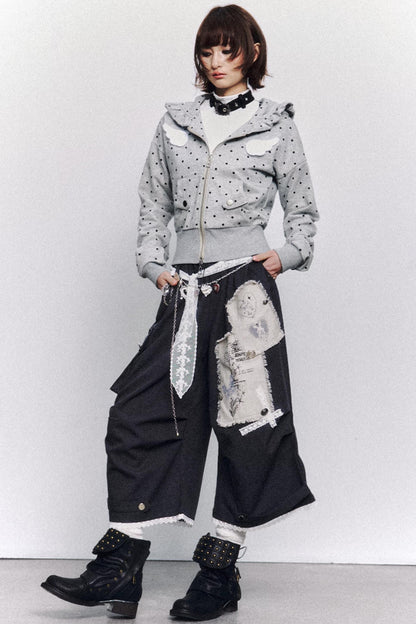 Vintage Lace Patchwork Pants