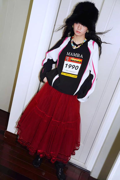 Autumn Retro Long-Sleeved Sweatshirt