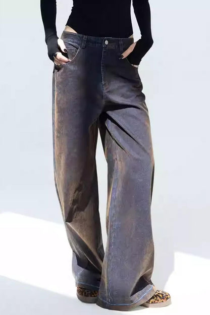 Distressed Velvet Winter Pants