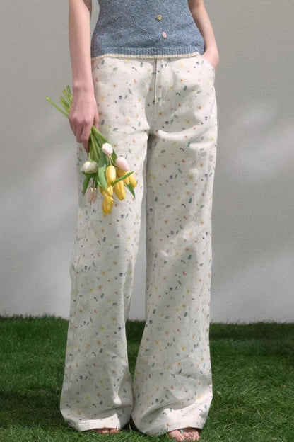 Sweet Floral Girly Pants