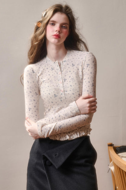 Milky Way Cotton Lace Top