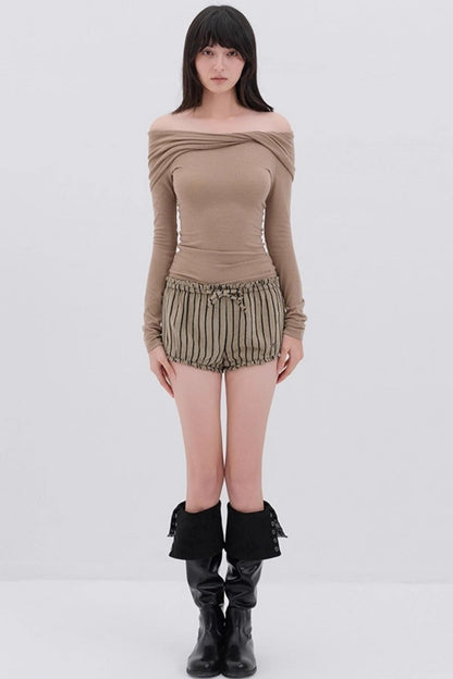 Romantic One-Shoulder Top