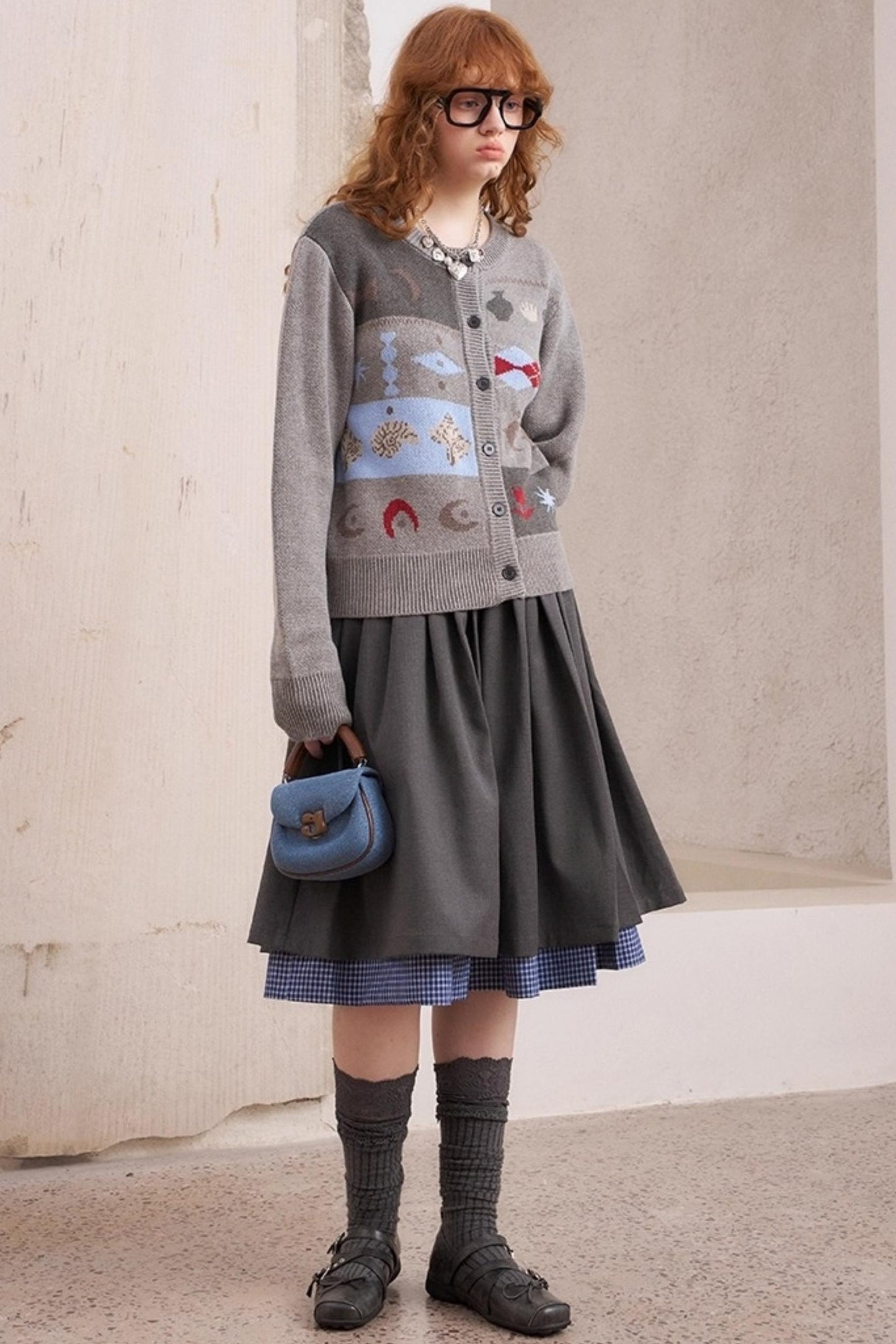 Knitted Fair Isle Cardigan