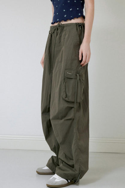 Retro Wide-Leg Work Pants