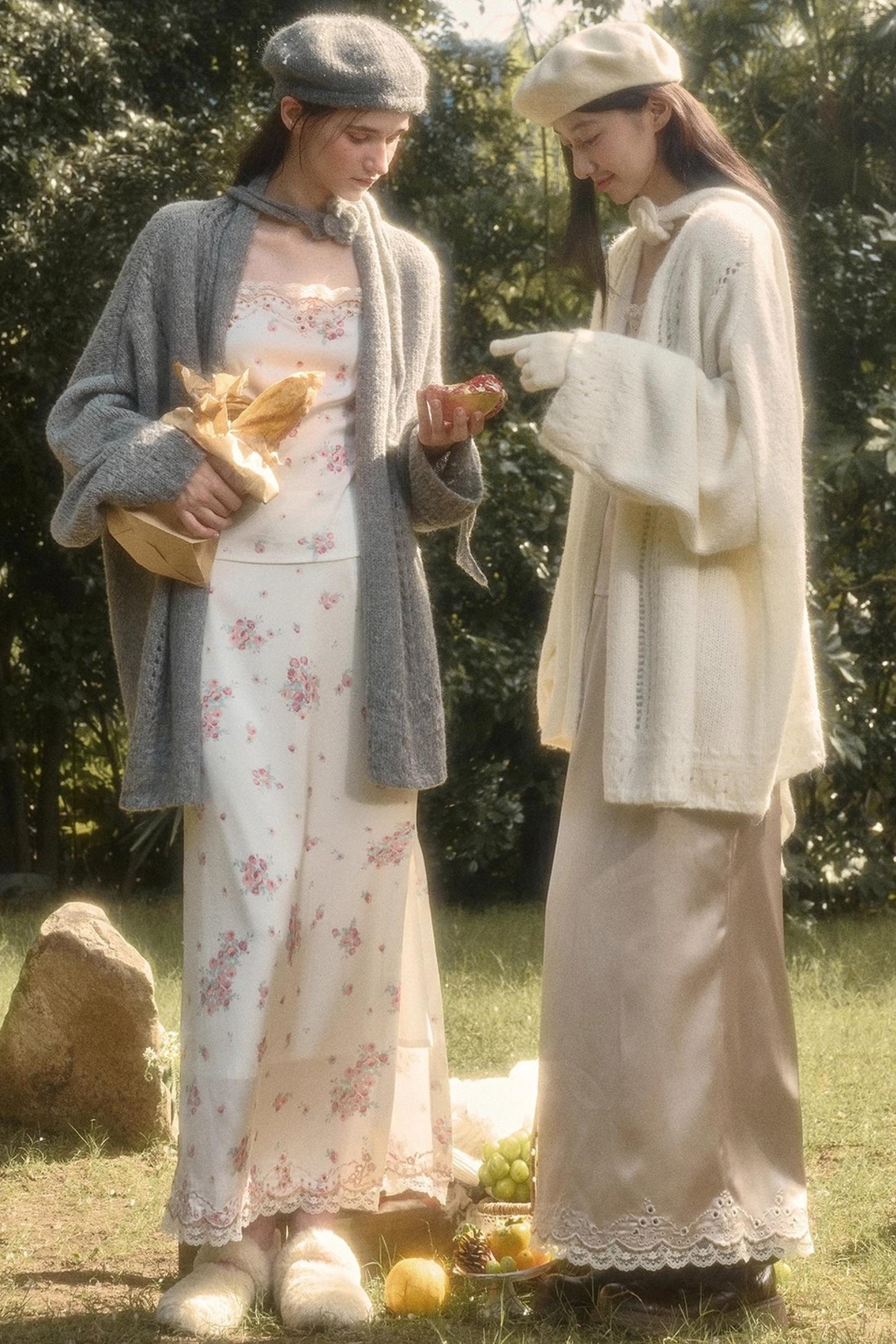 Comfortable Baby Powder Top & Skirt Set-Up