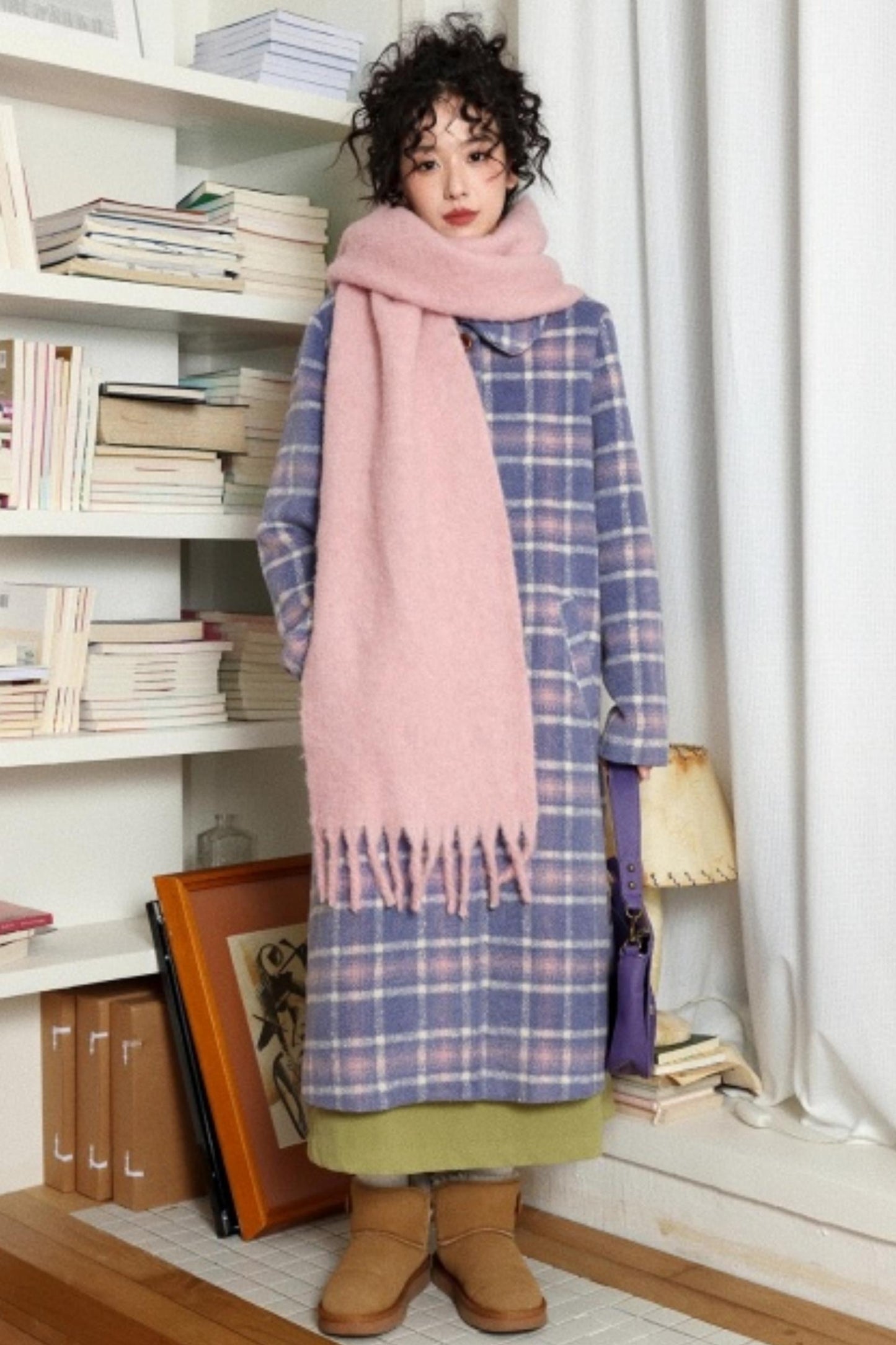 Mist Color Velvet Scarf