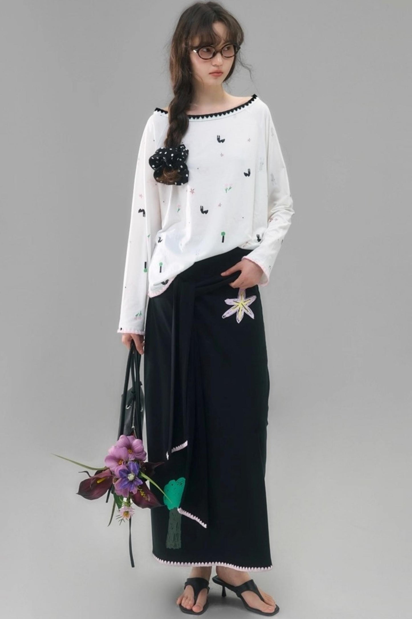 Wilderness Rabbit Crew Neck Top Set-Up