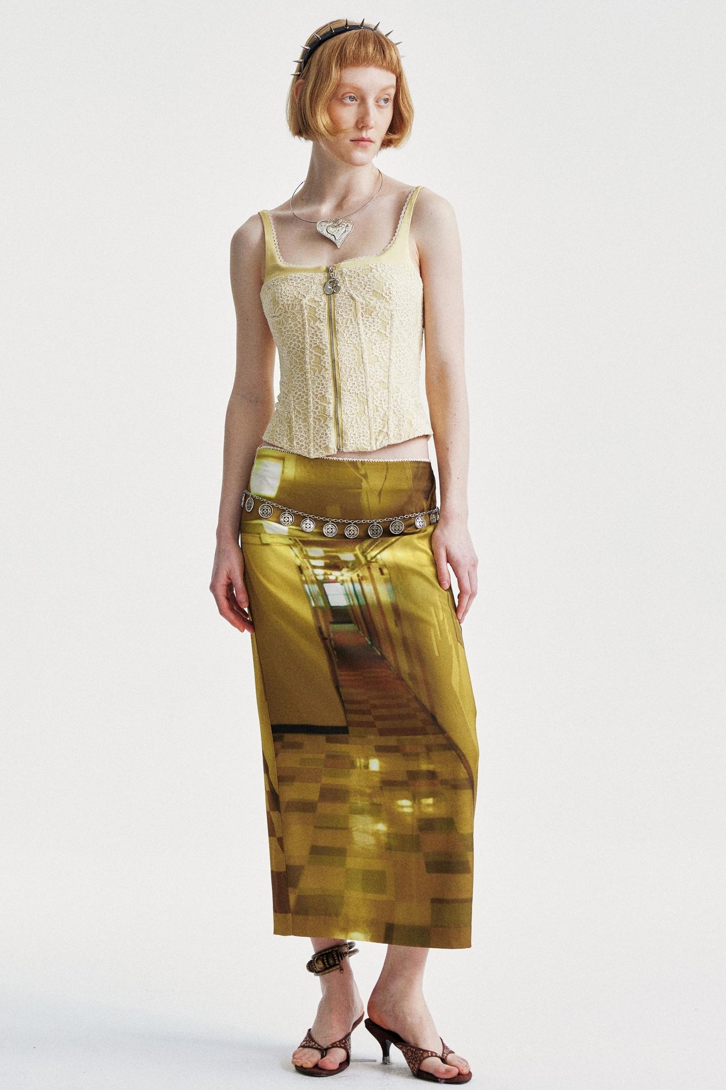 Light Yellow Lace Camisole