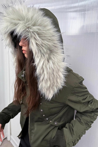 Autumn Short Waist Fur Jacket