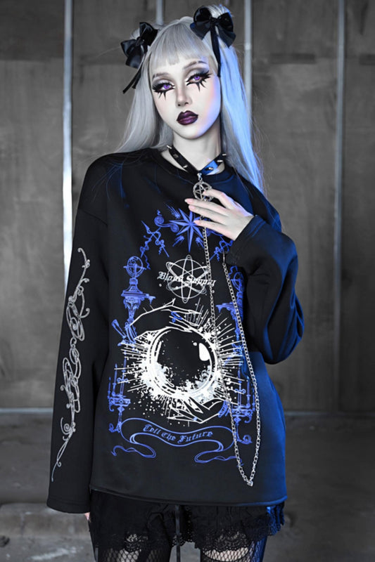 Gothic Magic Ball Velvet Top