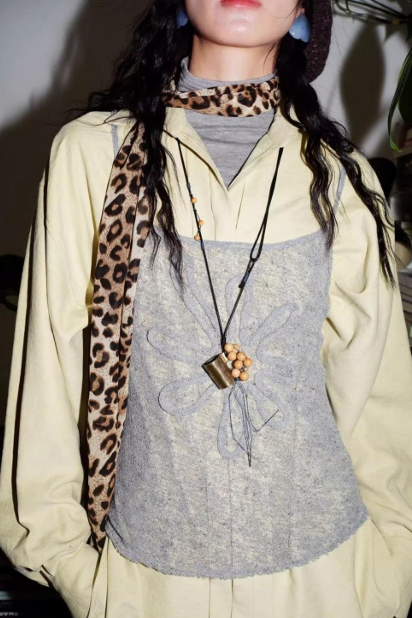 Solid Color Embroidery Vest Top