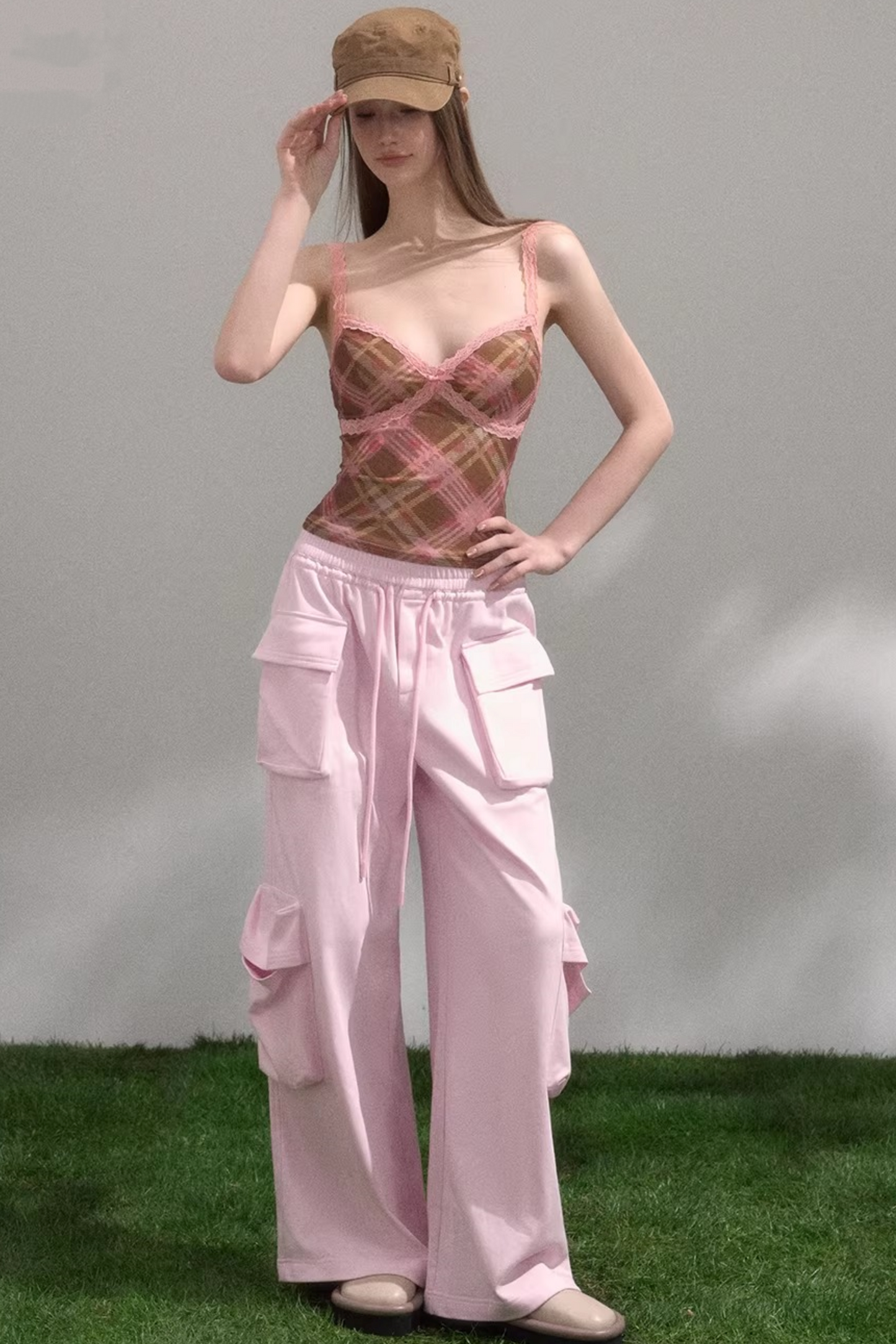 Retro Plaid Camisole Top