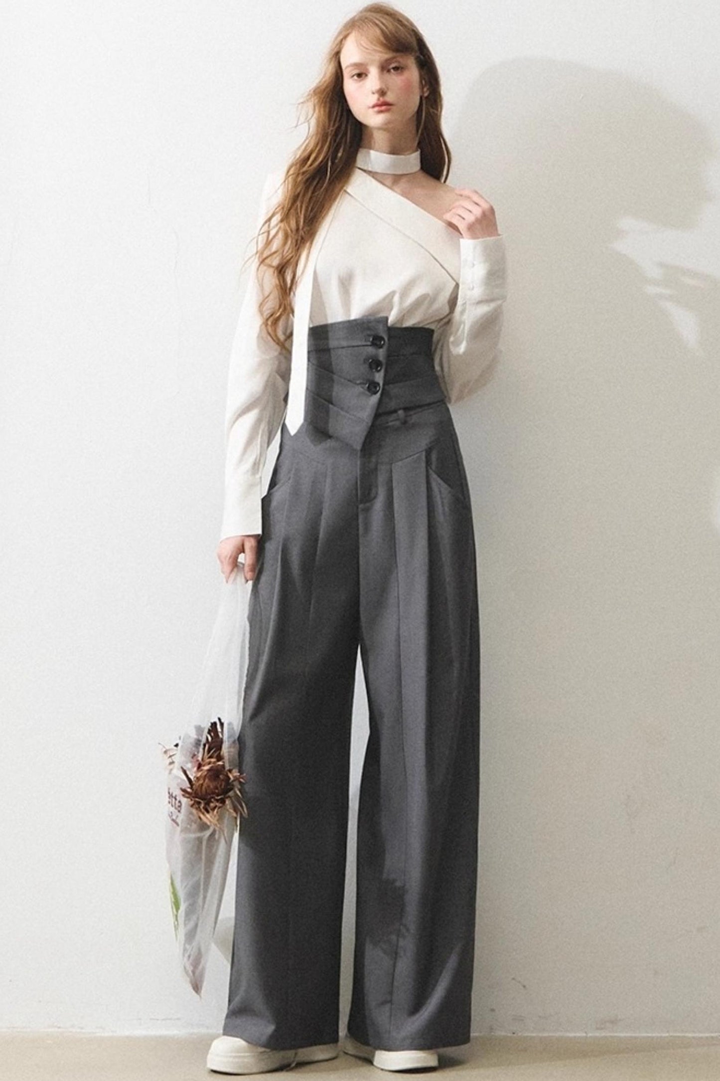 Mint Asymmetrical Shirt Set-Up