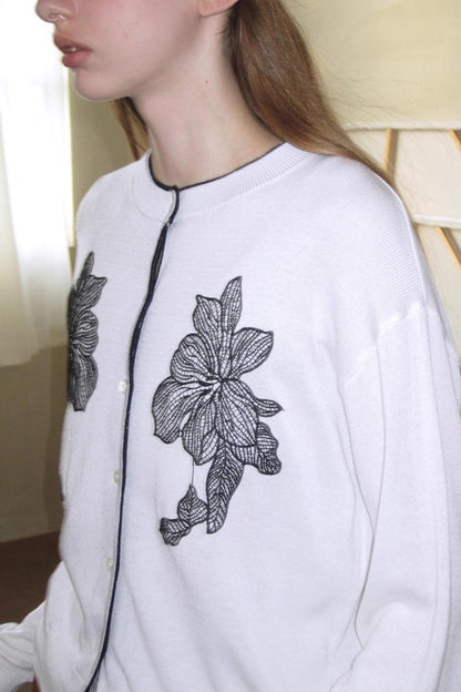 Light Wool Blend Cardigan