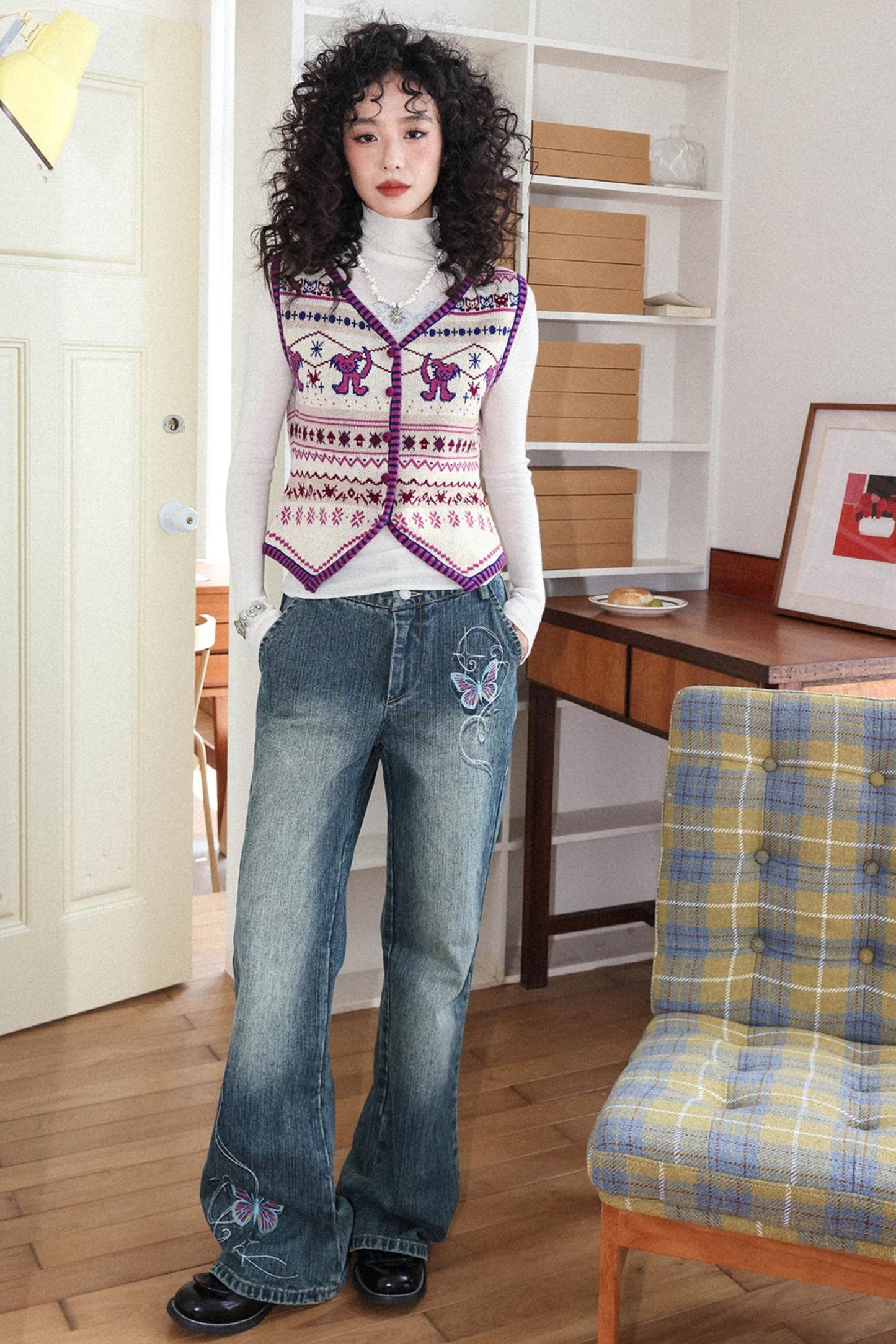 Rebellious Merino Wool Knitted Vest