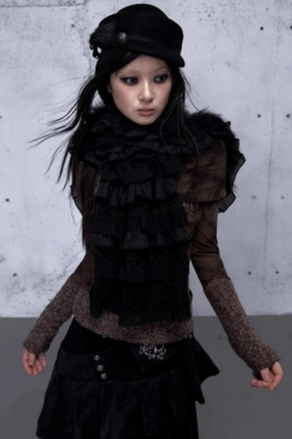 Romantic Lace Layered Scarf