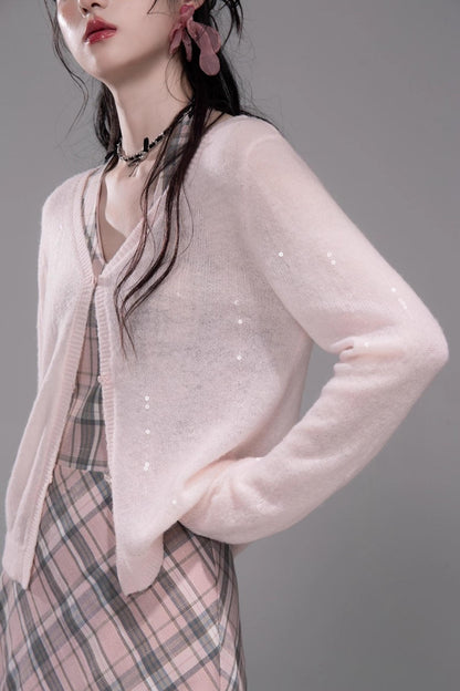 Gentle Cherry Pink Bias Skirt Dress