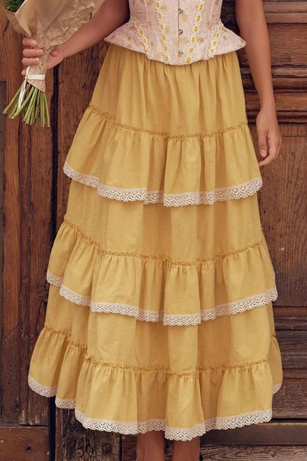 Flower Lace Skirt Set-Up