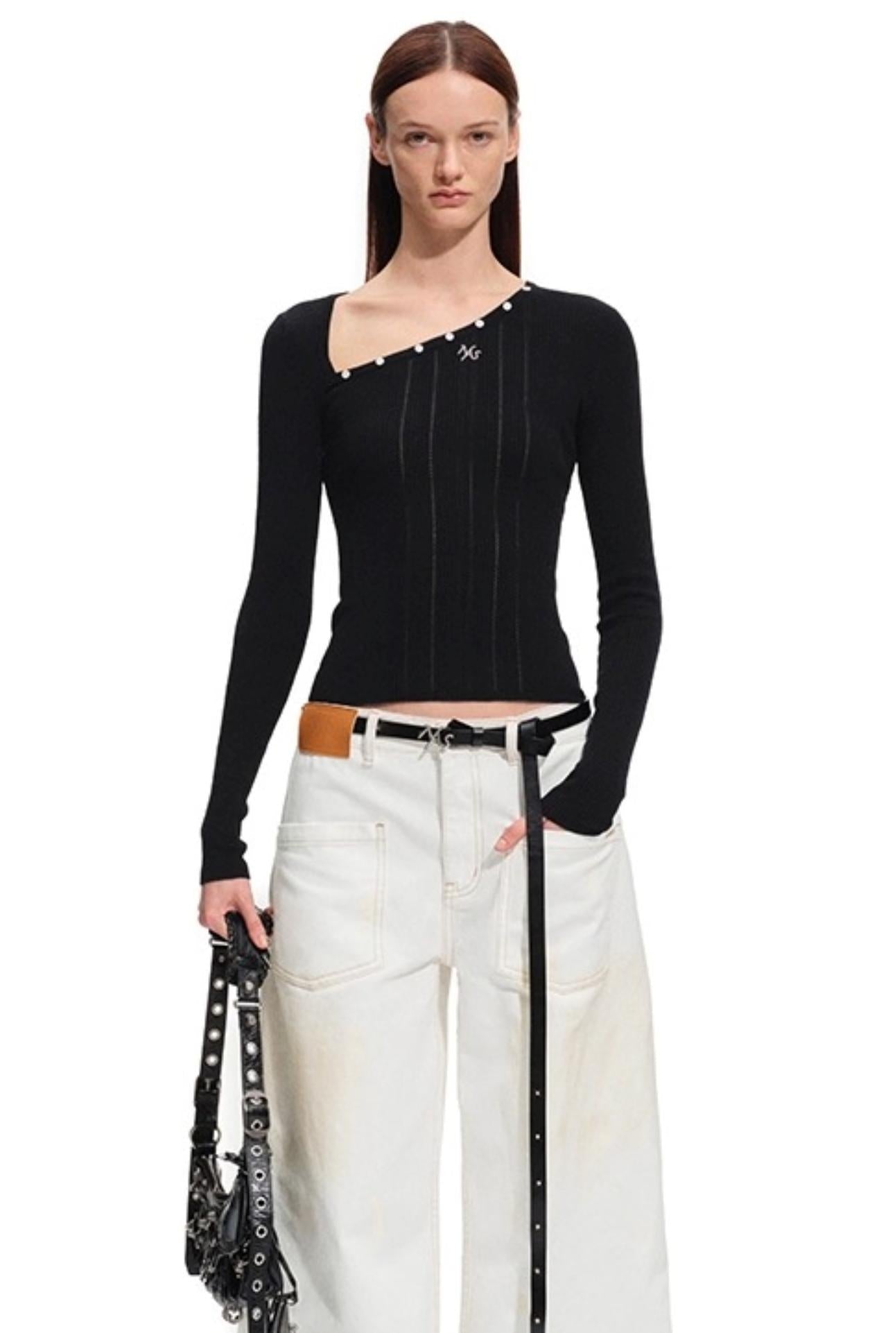 Polar Wool Ribbed Top