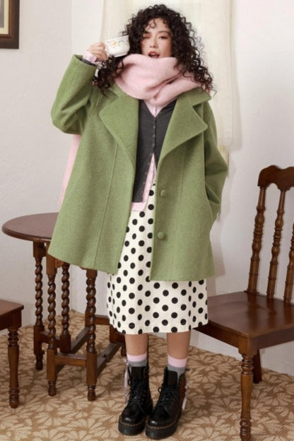 Green Manor Woolen Coat