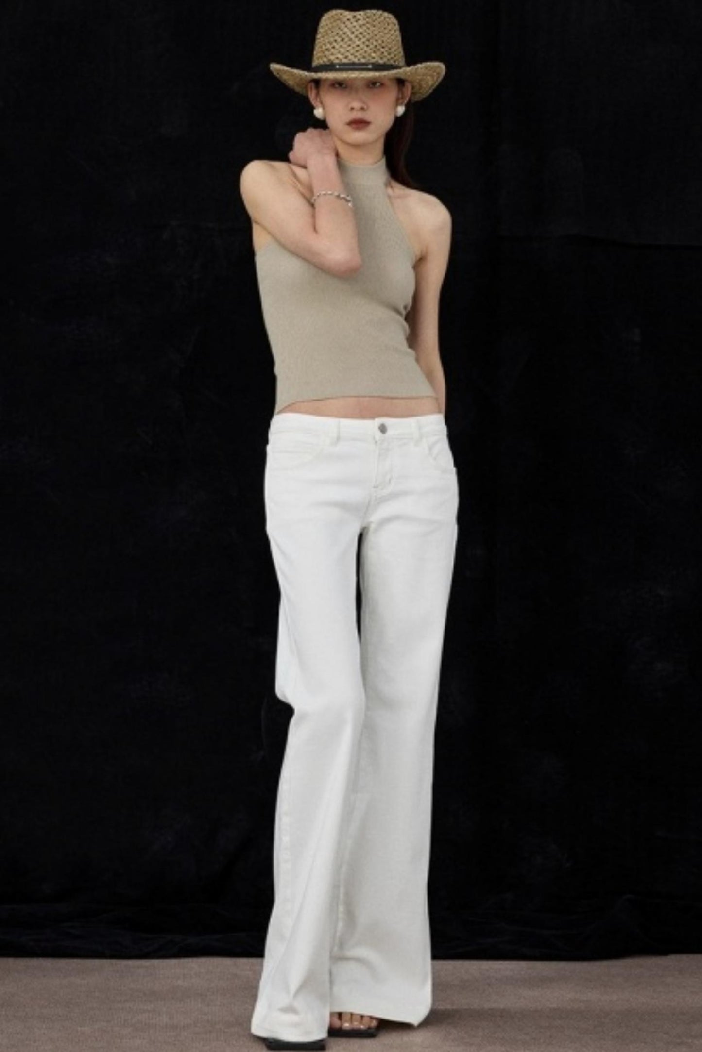 Reversible Green Halter Top