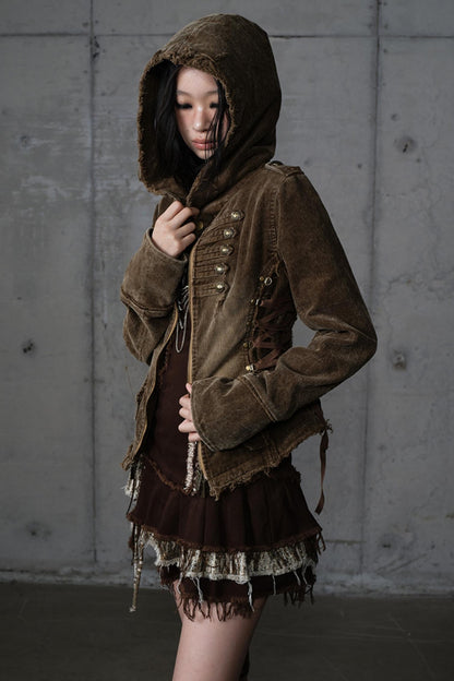 Detachable Slim Hooded Jacket