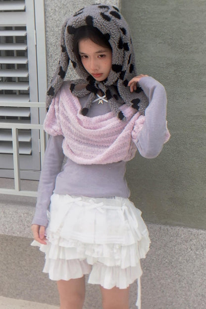 Happy Polka Dot Rabbit Ears Bow Hat