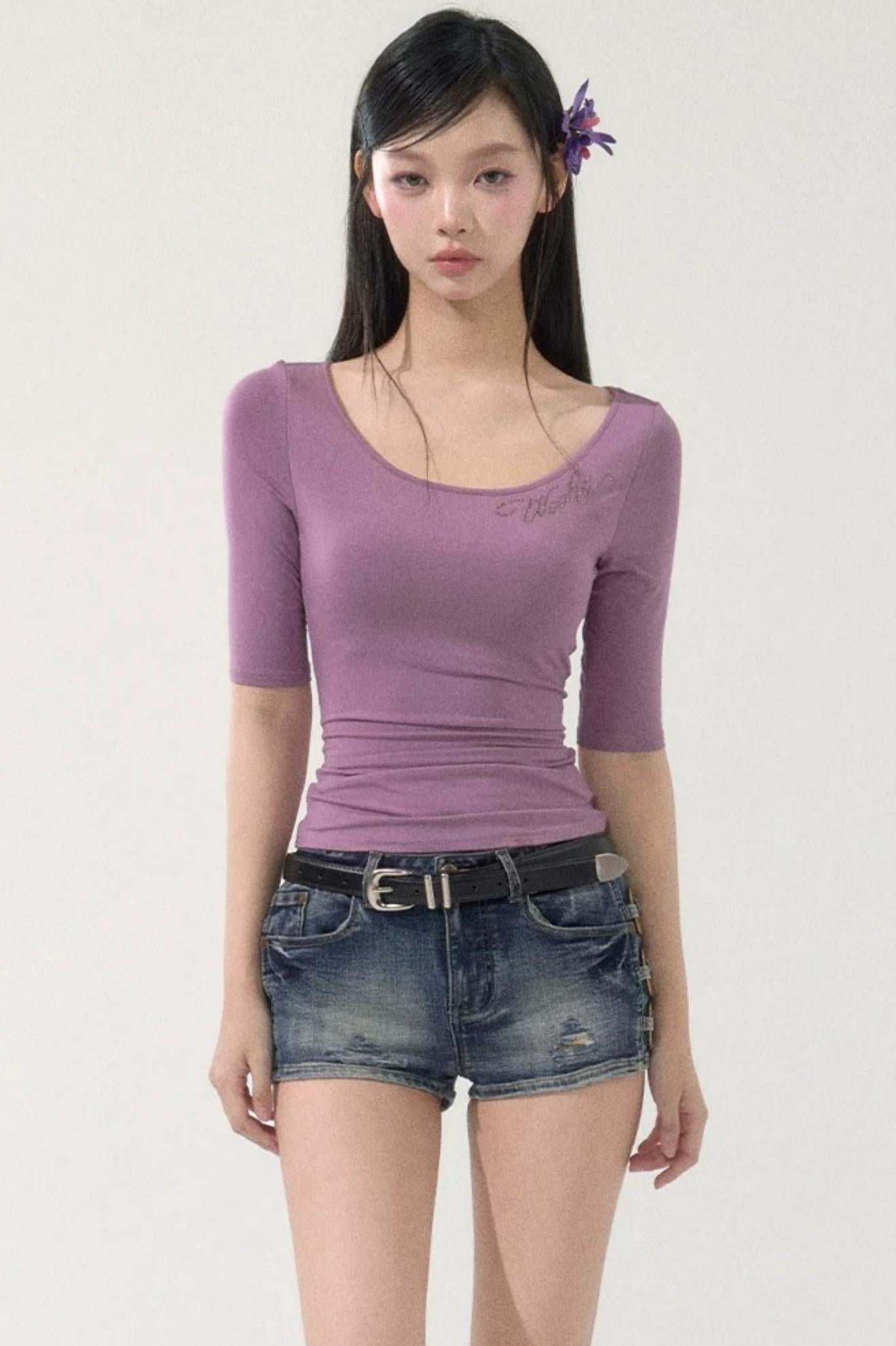 Vintage Distressed Denim Shorts