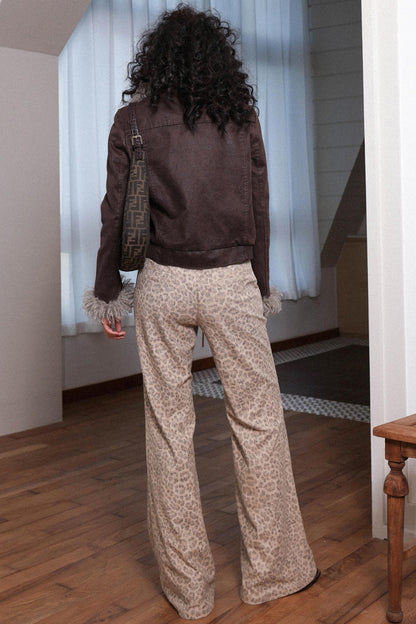 Gentle Cropped Leather Jacket