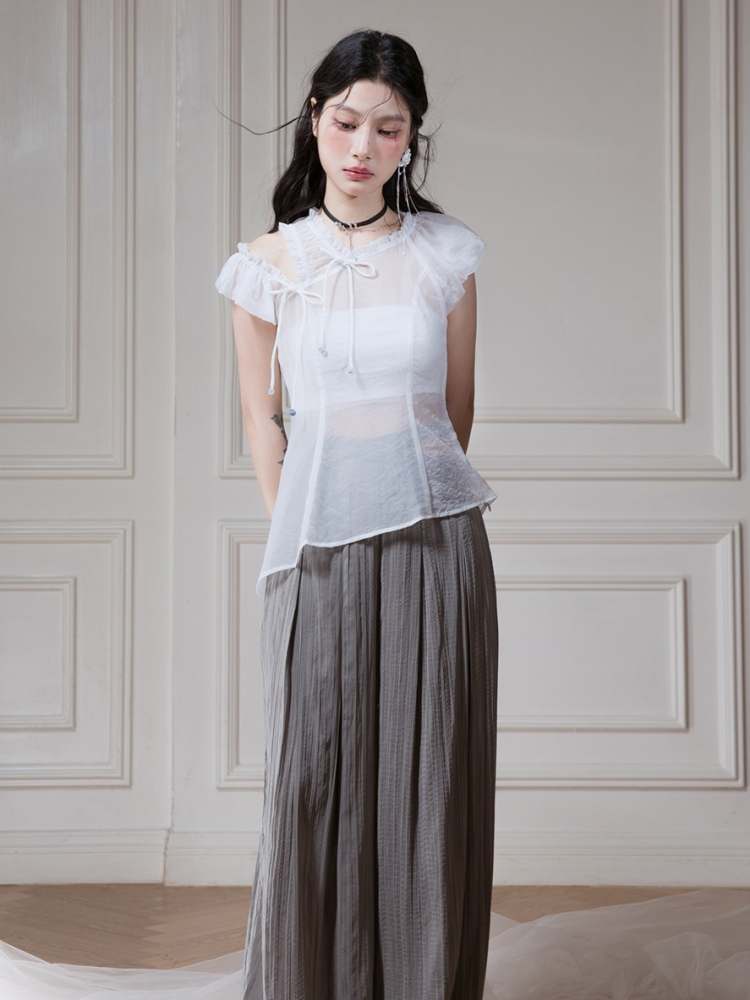 Pleated Loose Wide Pants