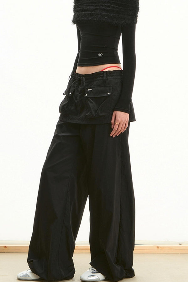 Layered Multi-Pocket Cargo Pants