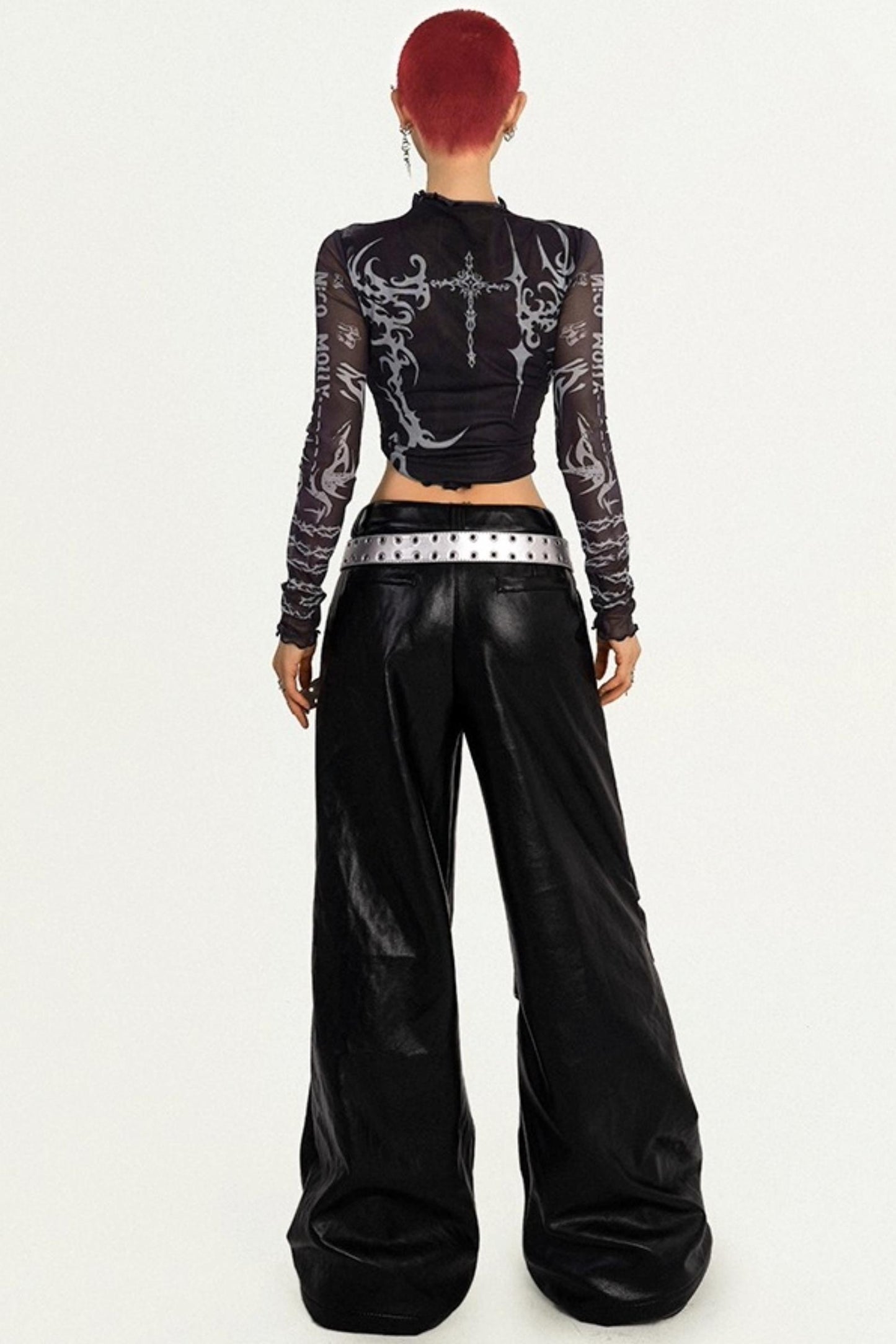 Personality Dark Punk Leather Trousers