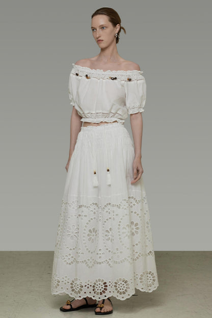 One-Shoulder Summer Skirt Top Set-Up