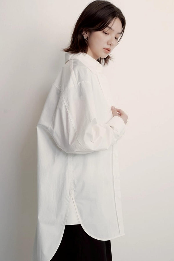 White Boyfriend Shirt