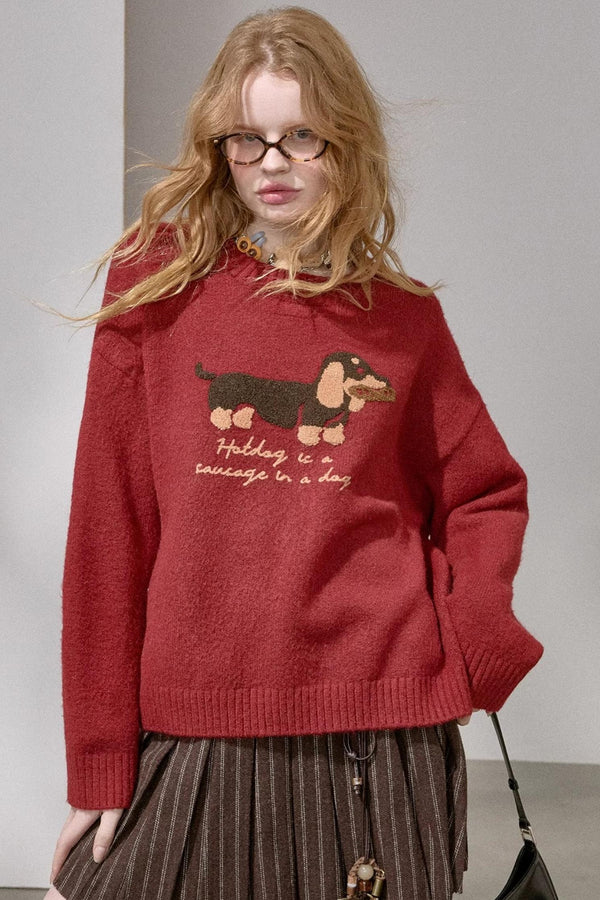 Dachshund Knit Sweater