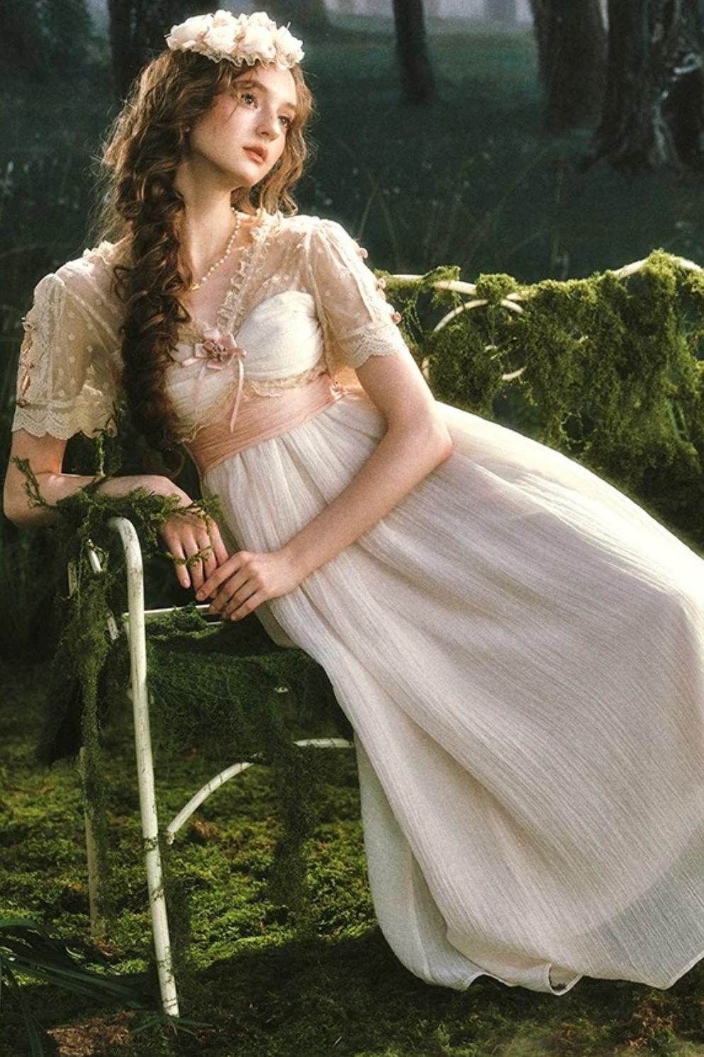 Lace Imperial Beige Dress