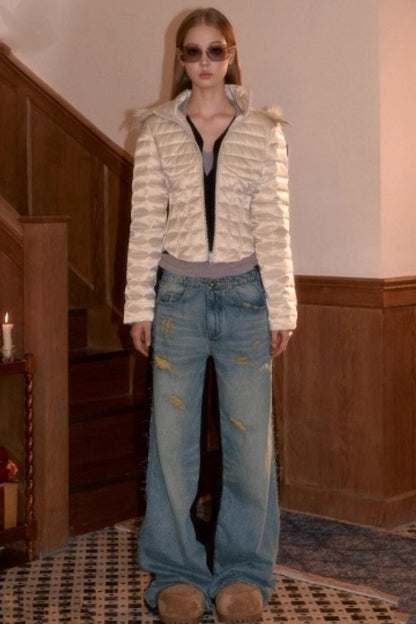 Winter Fur Collar Down Jacket