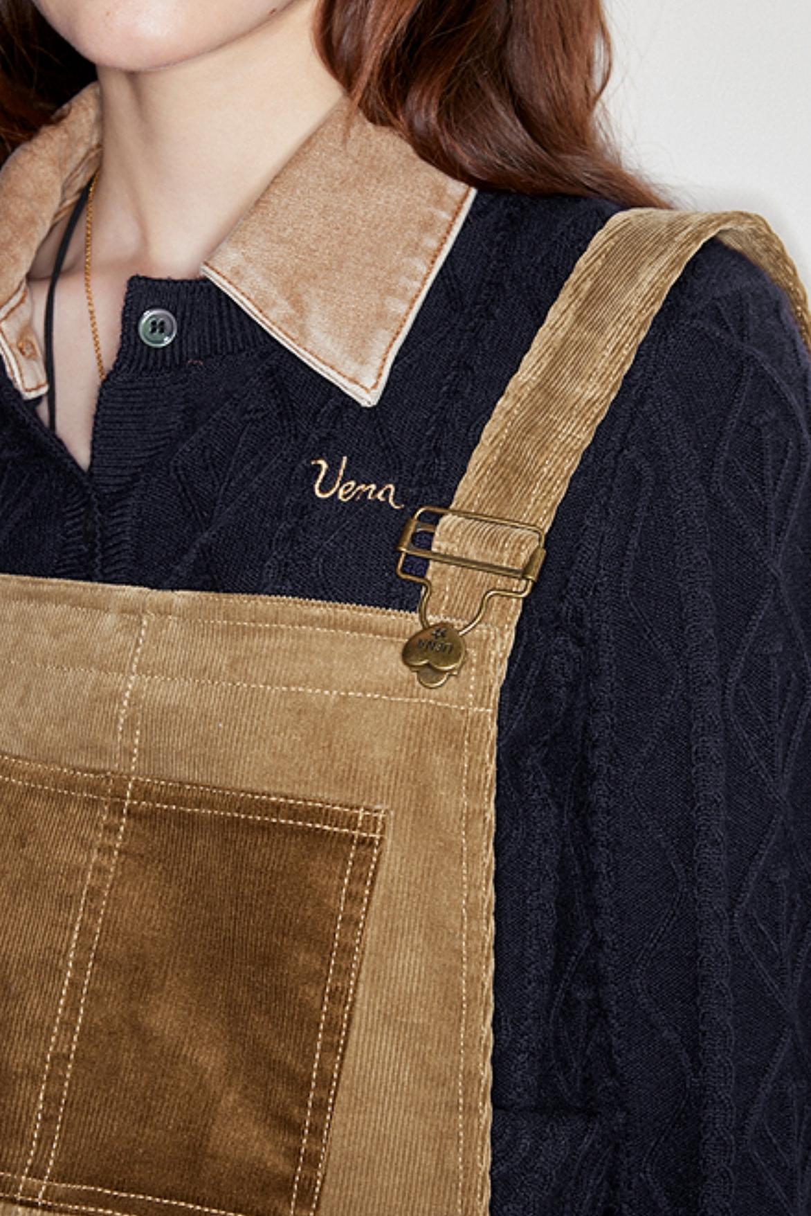 Letter Embroidered Knit Cardigan