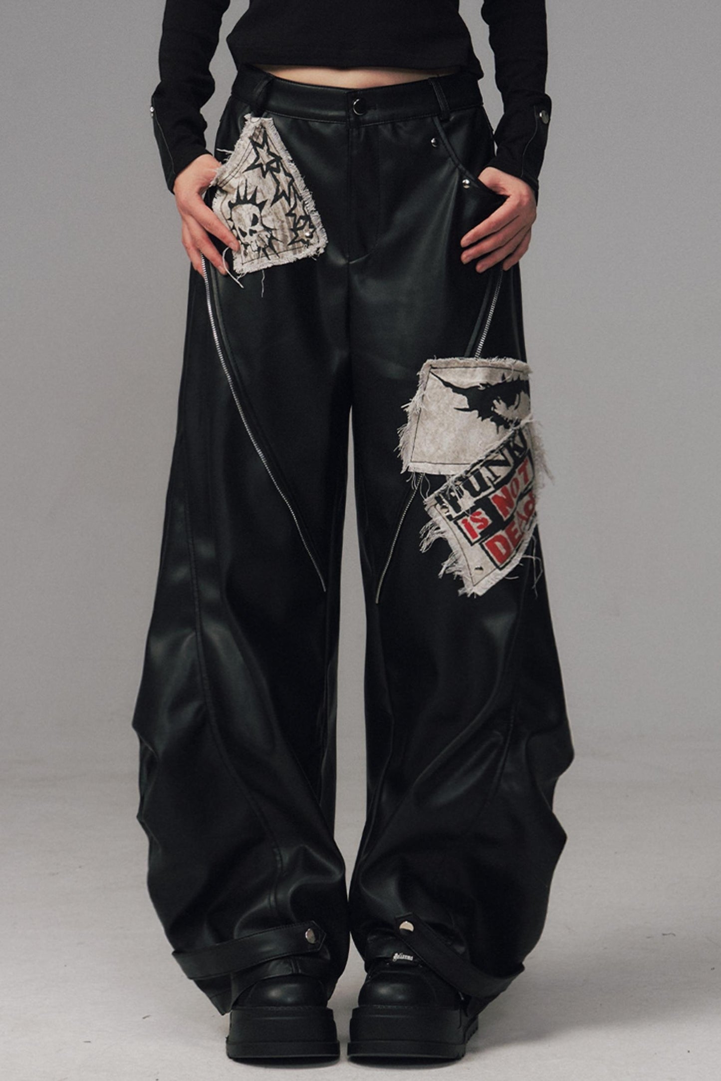 Lost Split Leather Pants