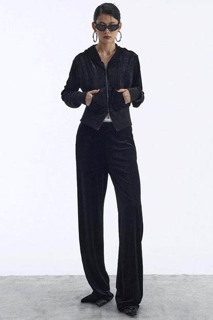 Winter Velour Hooded Top Set-Up