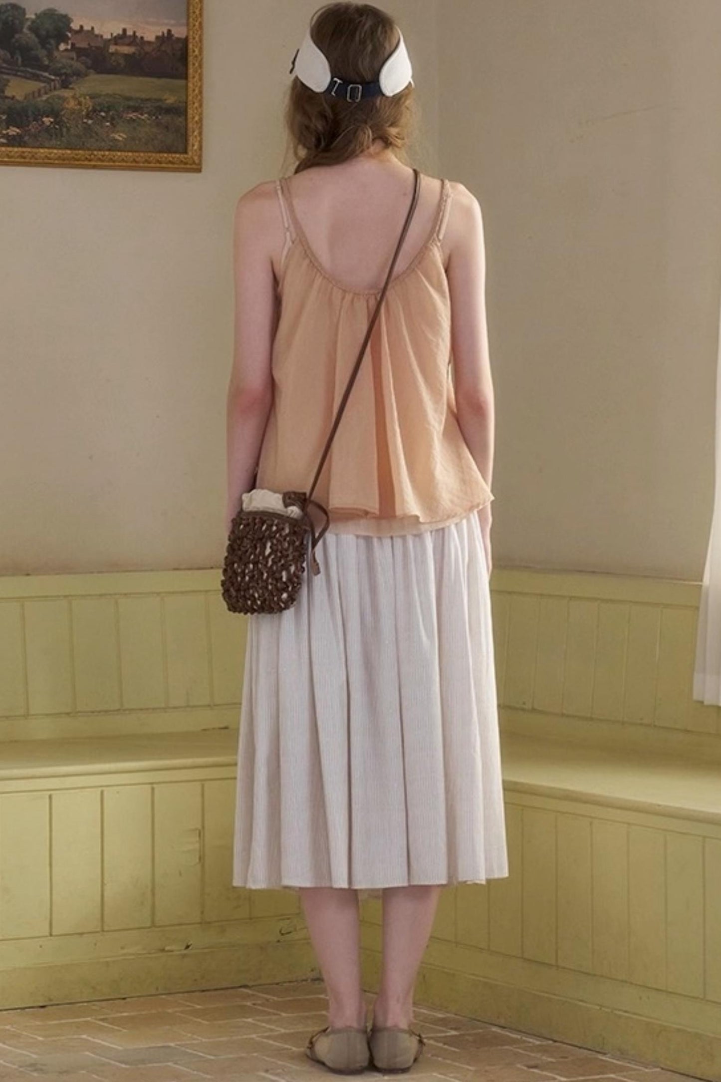 Retro Loose A-Line Stripe Skirt