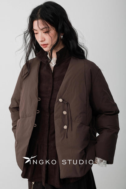 Fallen Leaves V-Neck Jacket