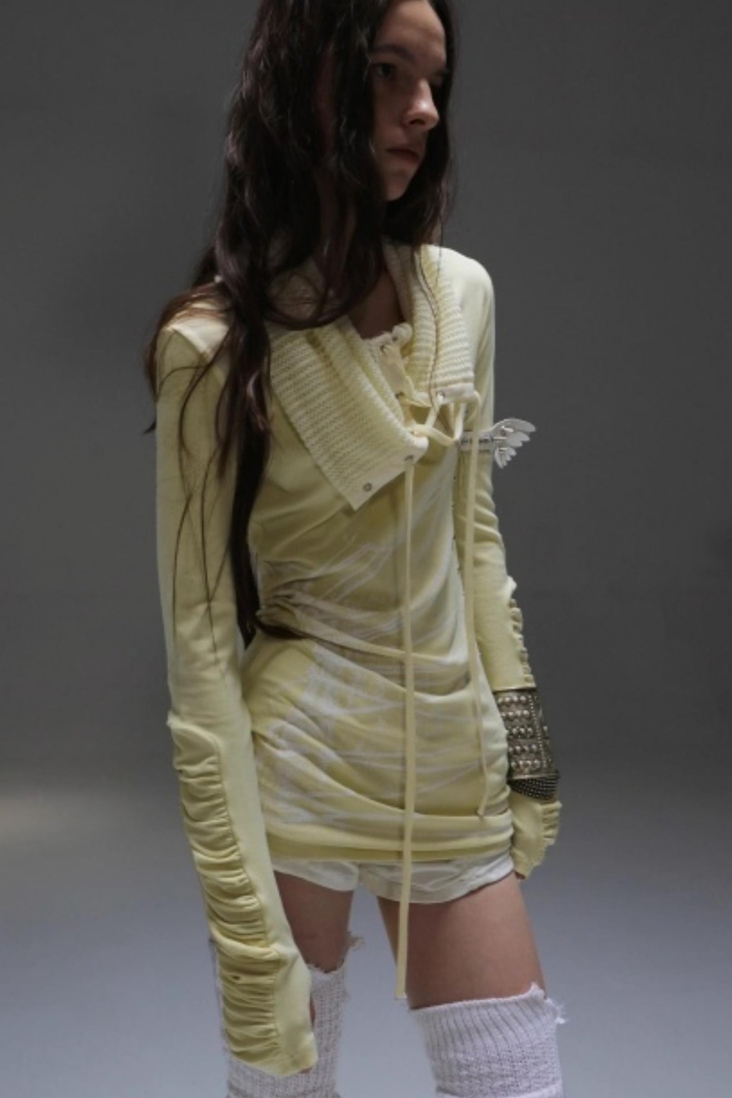 Stacked Collar Knit Top